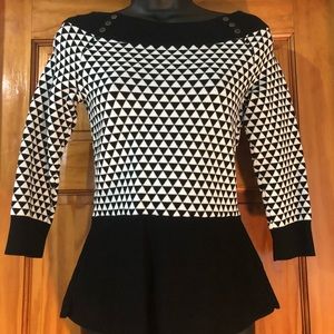 WHBM - Boat neck sweater with button detail